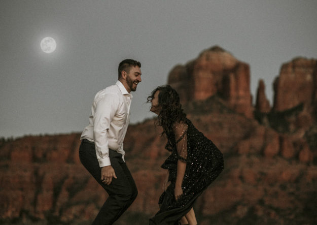 Sarah Hall Photography, Couples Photo's, Colorado Photographer, Sedona Arizona Engagement Photographer, Travel Photographer, Phoenix Arizona Photographer, Adventure Photographer, Cathedral Rock Sedona Arizona, Sedona Photoshoot, Engagement, what to wear for couples pictures, dreamy black star dress dessert photoshoot, red rock, true love, creative couples pictures, candid photos, Grand Junction Photographer, Destination Photographer 