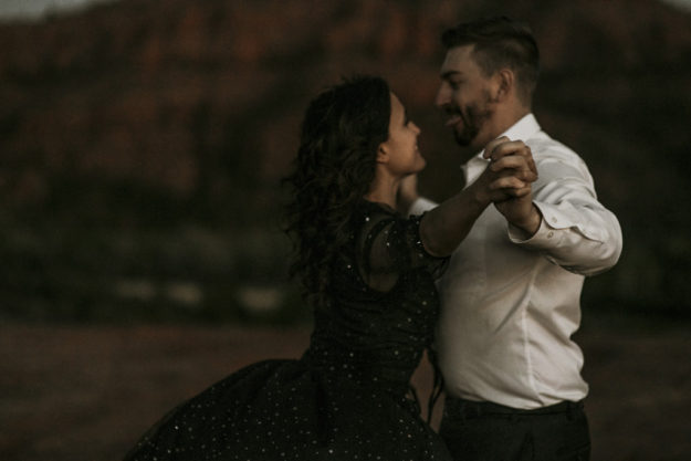 Sarah Hall Photography, Couples Photo's, Colorado Photographer, Sedona Arizona Engagement Photographer, Travel Photographer, Phoenix Arizona Photographer, Adventure Photographer, Cathedral Rock Sedona Arizona, Sedona Photoshoot, Engagement, what to wear for couples pictures, dreamy black star dress dessert photoshoot, red rock, true love, creative couples pictures, candid photos, Grand Junction Photographer, Destination Photographer 