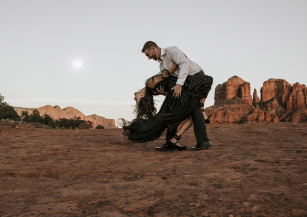 Sarah Hall Photography, Couples Photo's, Colorado Photographer, Sedona Arizona Engagement Photographer, Travel Photographer, Phoenix Arizona Photographer, Adventure Photographer, Cathedral Rock Sedona Arizona, Sedona Photoshoot, Engagement, what to wear for couples pictures, dreamy black star dress dessert photoshoot, red rock, true love, creative couples pictures, candid photos, Grand Junction Photographer, Destination Photographer 