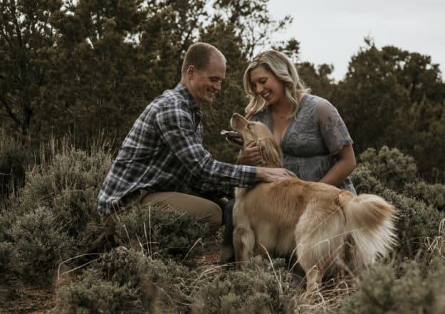 Sarah Hall Photography, Maternity Photos, Colorado Photographer, Montrose Colorado Portrait Photographer, Western Colorado, Colorado Desert, expecting a baby, maternity with a dog