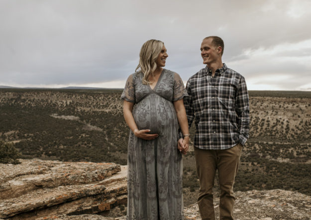 Sarah Hall Photography, Maternity Photos, Colorado Photographer, Montrose Colorado Portrait Photographer, Western Colorado, Colorado Desert, expecting a baby, maternity with a dog