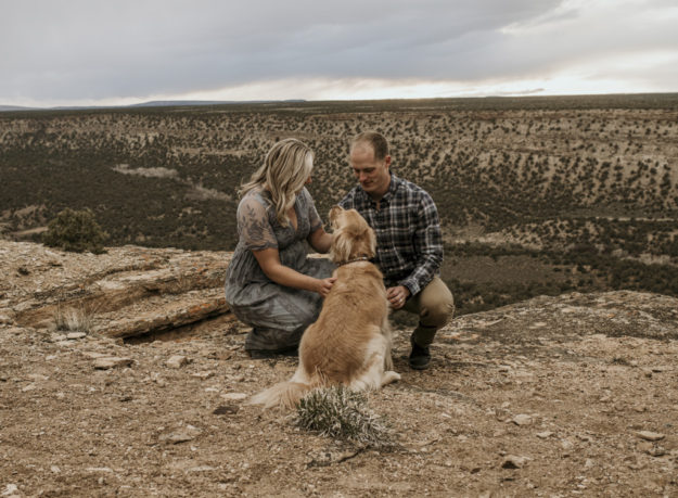 Sarah Hall Photography, Maternity Photos, Colorado Photographer, Montrose Colorado Portrait Photographer, Western Colorado, Colorado Desert, expecting a baby, maternity with a dog