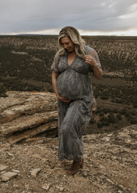 Sarah Hall Photography, Maternity Photos, Colorado Photographer, Montrose Colorado Portrait Photographer, Western Colorado, Colorado Desert, expecting a baby, maternity with a dog