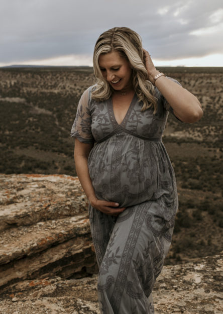 Sarah Hall Photography, Maternity Photos, Colorado Photographer, Montrose Colorado Portrait Photographer, Western Colorado, Colorado Desert, expecting a baby, maternity with a dog