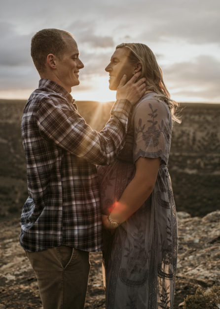 Sarah Hall Photography, Maternity Photos, Colorado Photographer, Montrose Colorado Portrait Photographer, Western Colorado, Colorado Desert, expecting a baby, maternity with a dog