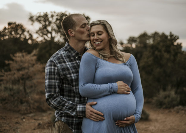 Sarah Hall Photography, Maternity Photos, Colorado Photographer, Montrose Colorado Portrait Photographer, Western Colorado, Colorado Desert, expecting a baby, maternity with a dog