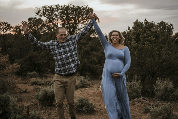 Sarah Hall Photography, Maternity Photos, Colorado Photographer, Montrose Colorado Portrait Photographer, Western Colorado, Colorado Desert, expecting a baby, maternity with a dog